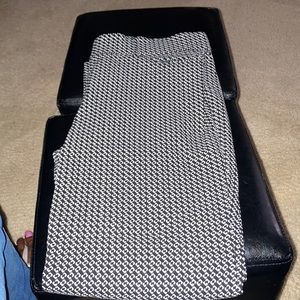 Women Black and White Pants